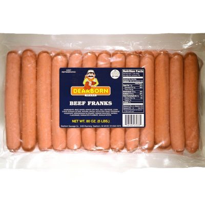 8-to-1 skinless beef franks
