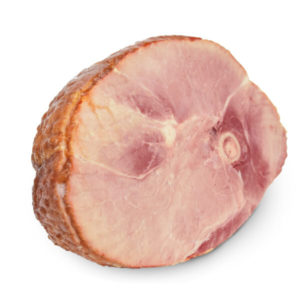 unglazed half ham